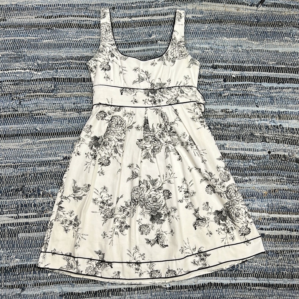 Teeze Me black & white toile A-Line dress with bow detail Size 7